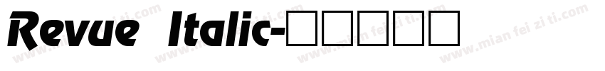 Revue Italic字体转换